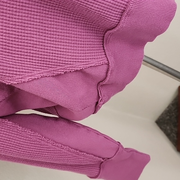 Free People Thermal Deep V-Neck Dolman Sleeve Top - Picture 3 of 11